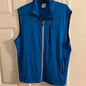 Jockey Men's Bright Blue Zip-Front Active Vest
